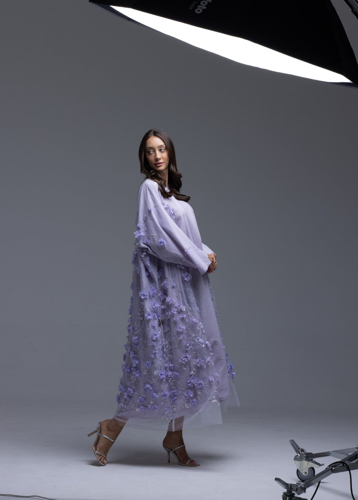 Cotton Flower Abaya