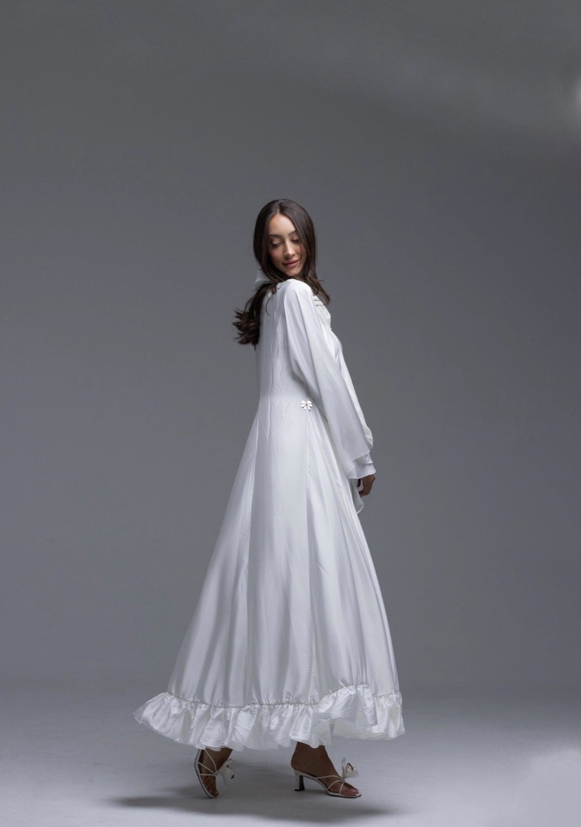 Ruched Abaya
