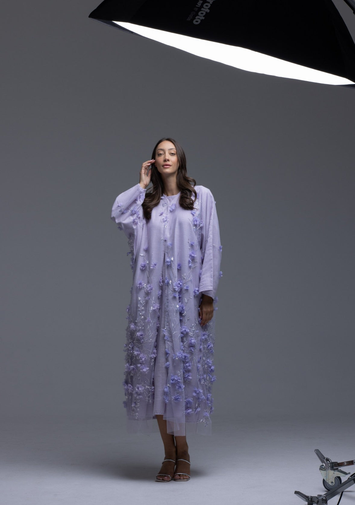 Cotton Flower Abaya
