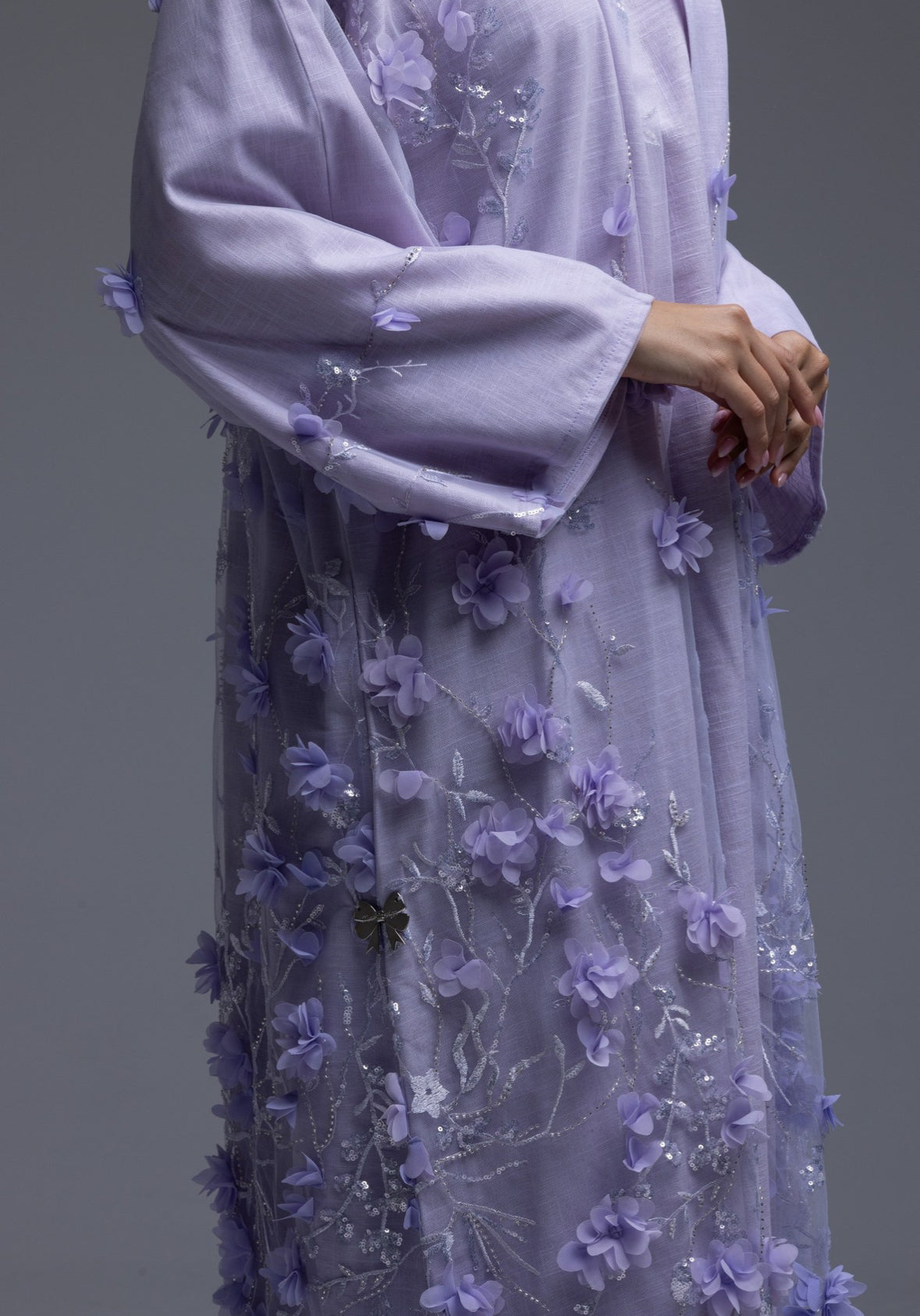 Cotton Flower Abaya