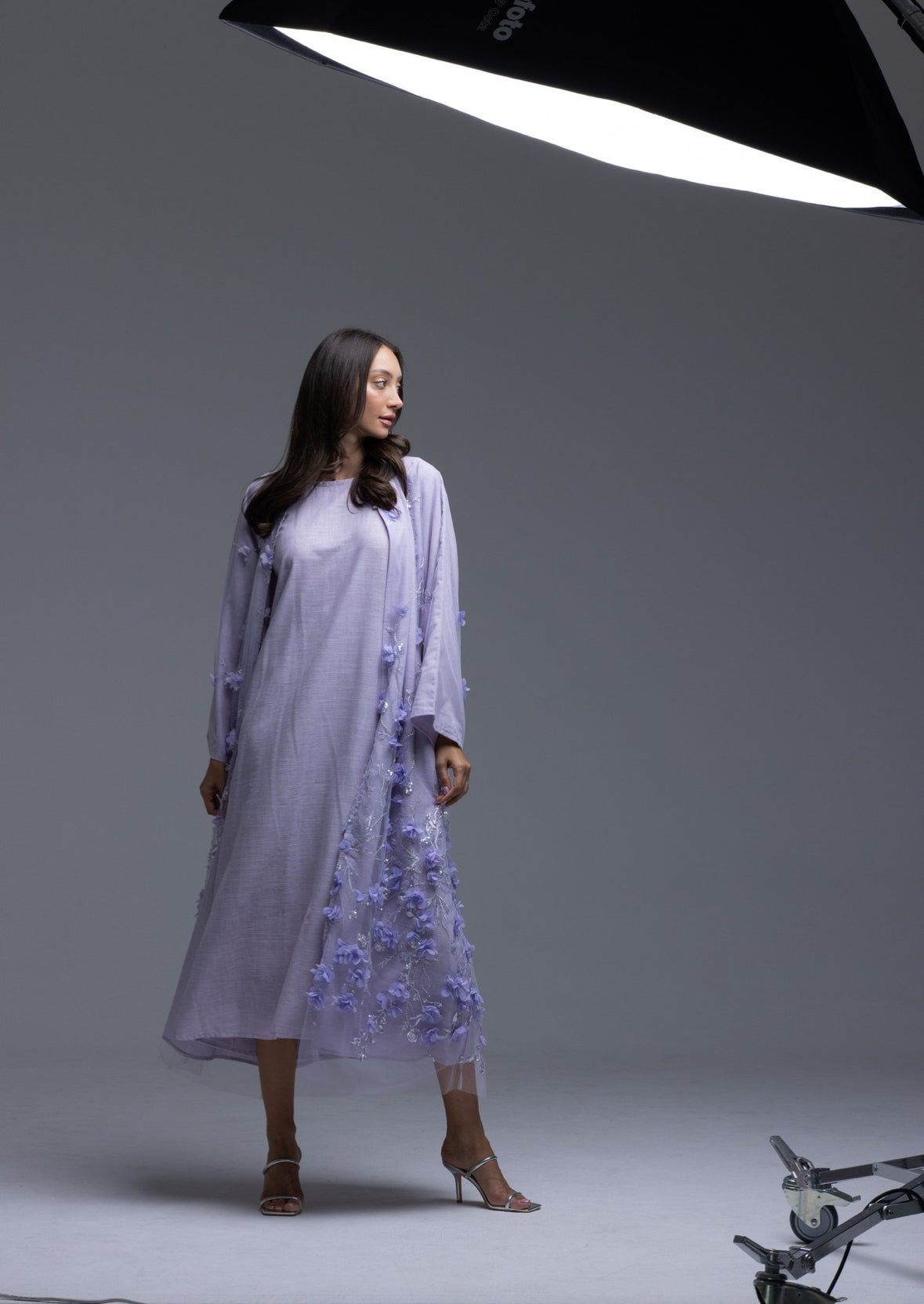 Cotton Flower Abaya