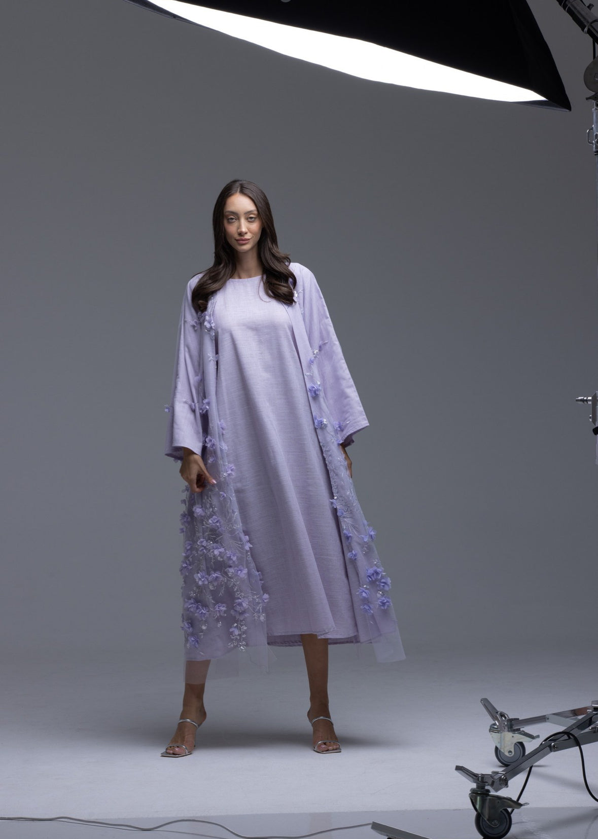 Cotton Flower Abaya