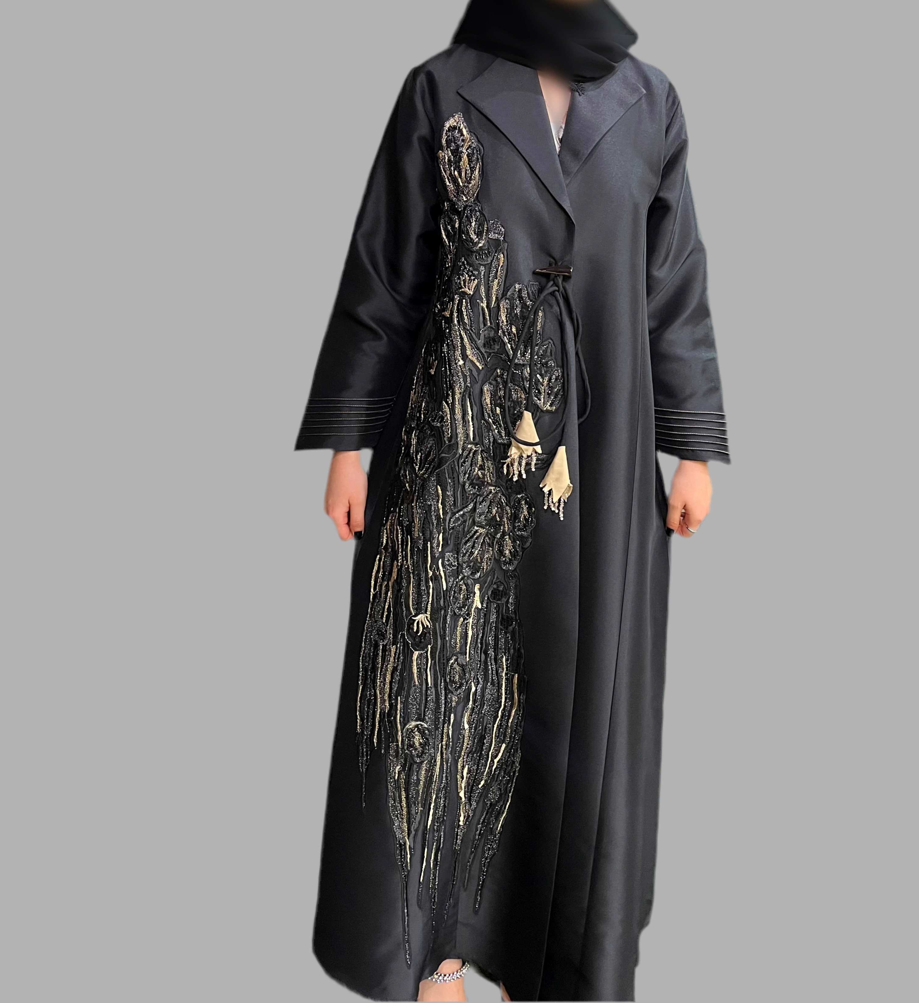 Golden Detail Abaya