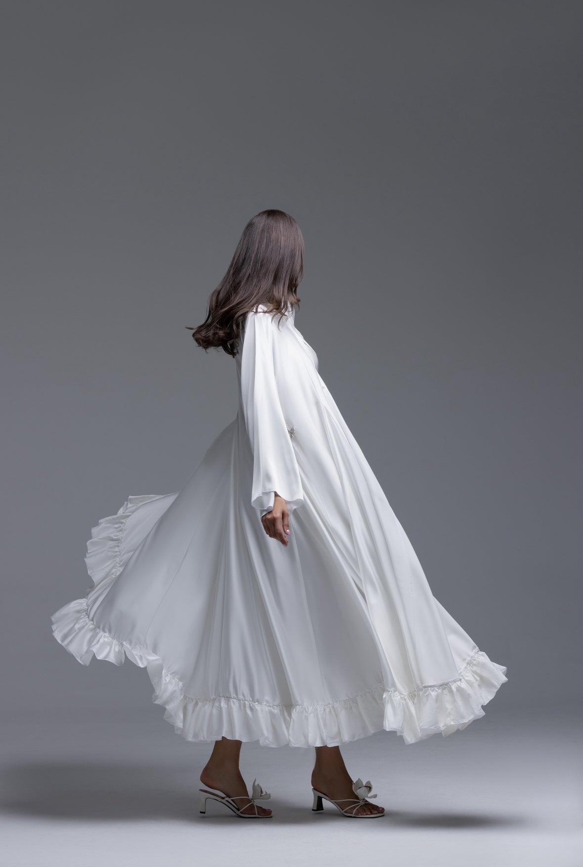 Ruched Abaya